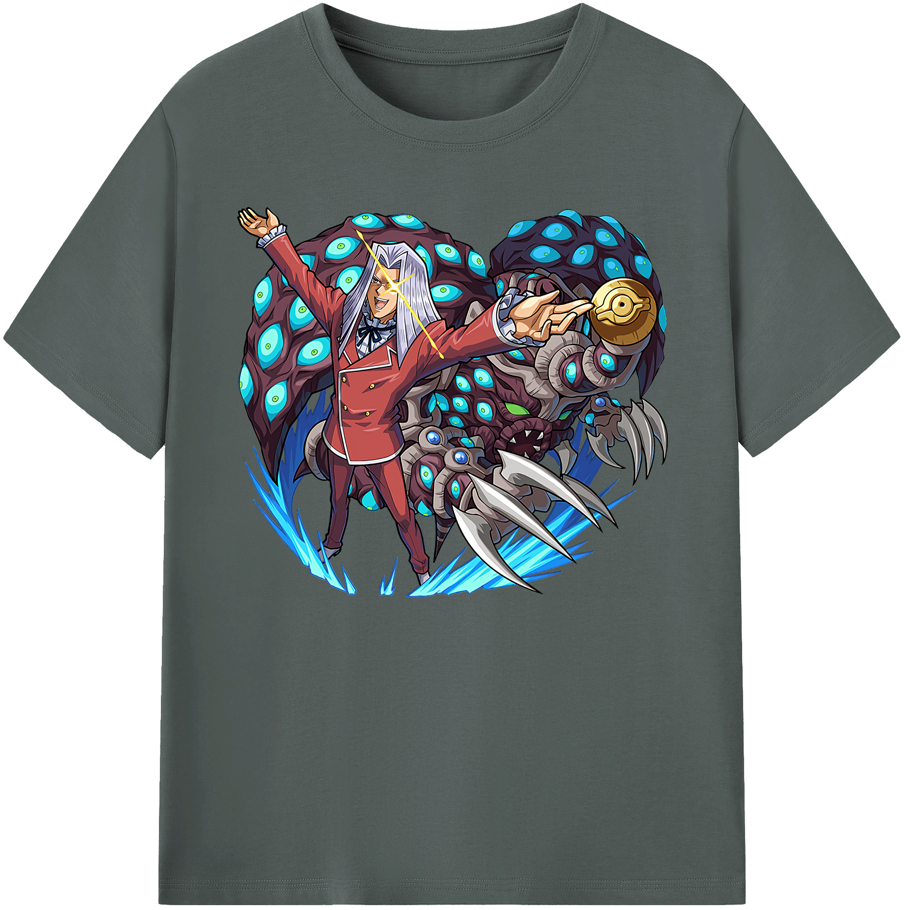 （画像用） 遊☆戯☆王 Yu-Gi-Oh! 綿100％ メンズ半袖Tシャツ｜肌触りやわらか＆通気性